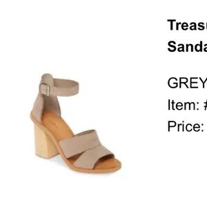 Treasure & Bond Audrey Gray Suede Sandal